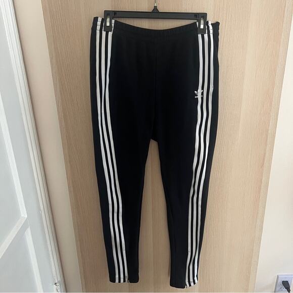 Adidas High Rise Split Ankle Side Zip Track Pant L - Picture 7 of 8